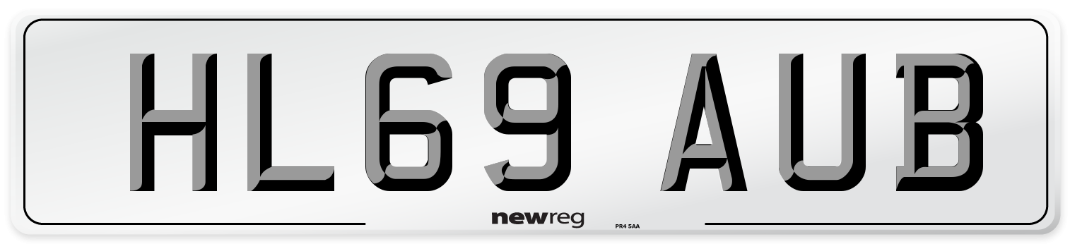 HL69 AUB Number Plate from New Reg